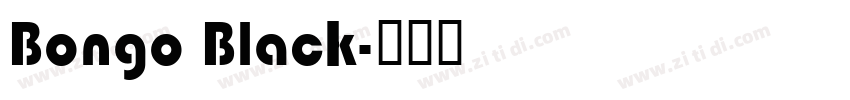 Bongo Black字体转换